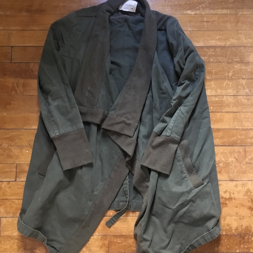 Green cargo fall jacket
